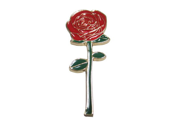 Colorful Red Rose Flower Magnet