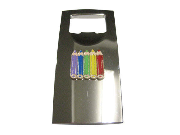 Colorful Set of Color Pencils Bottle Opener