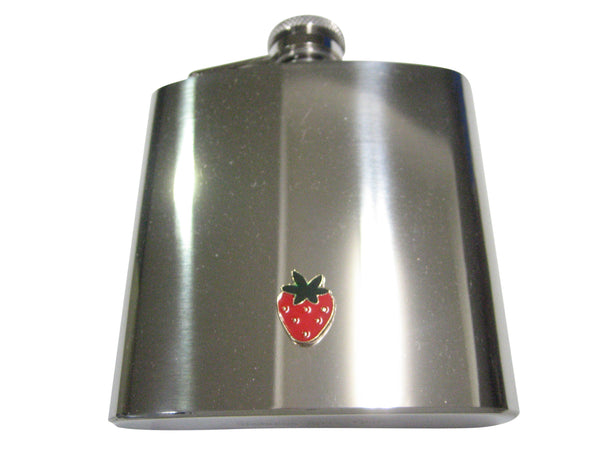 Colorful Strawberry Fruit 6oz Flask