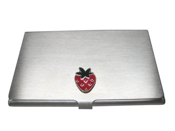 Colorful Strawberry Fruit Business Card Holder