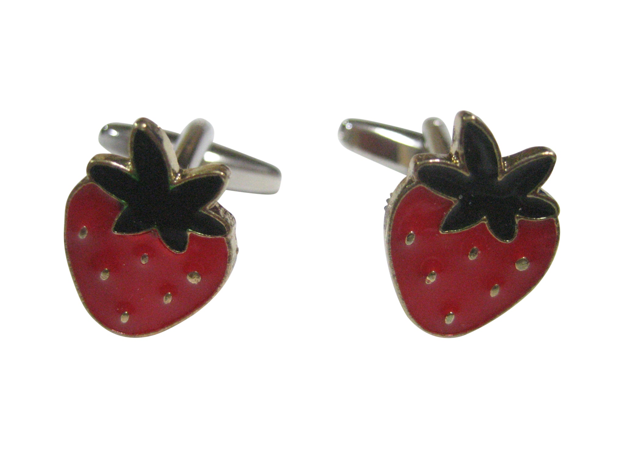 Colorful Strawberry Fruit Cufflinks