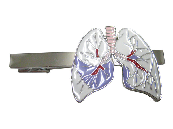 Colorful White Anatomical Medical Pulmonary Lung Tie Clip