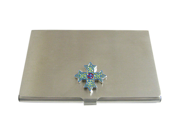 Colorful Celtic Cross Business Card Holder