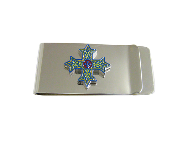 Colorful Celtic Cross Money Clip