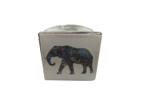 Colorful Elephant Adjustable Size Fashion Ring