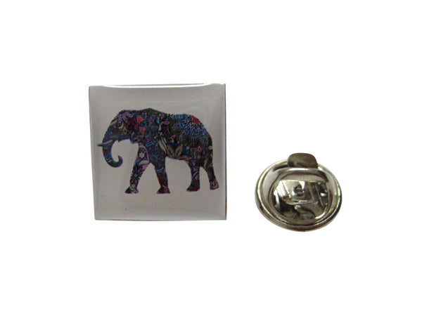 Colorful Elephant Lapel Pin