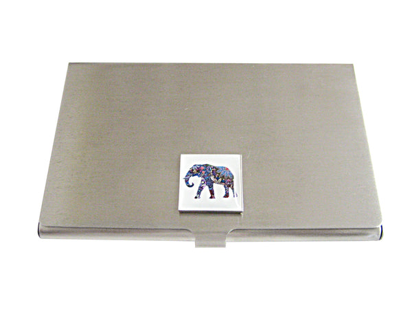 Colorful Elephant Pendant Business Card Holder