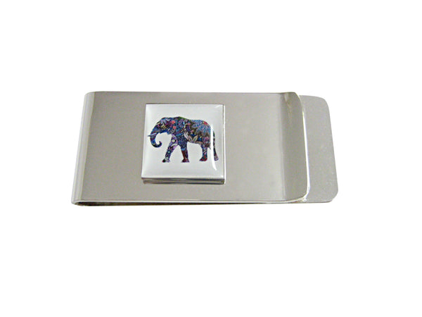 Colorful Elephant Pendant Money Clip