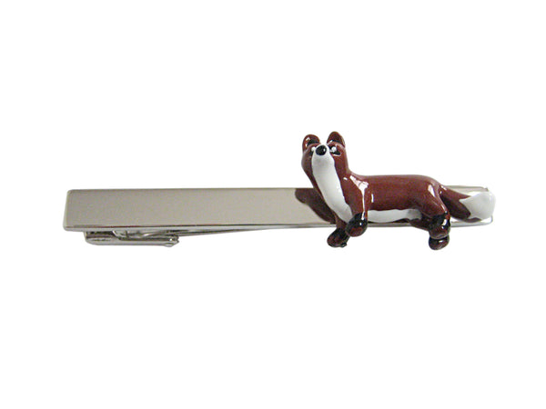 Colorful Fox Square Tie Clip