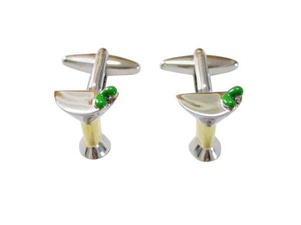 Colorful Martini Glass Cufflinks