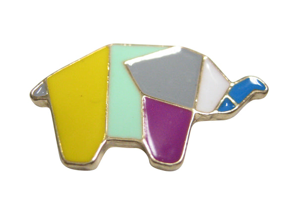 Colorful Origami Elephant Magnet