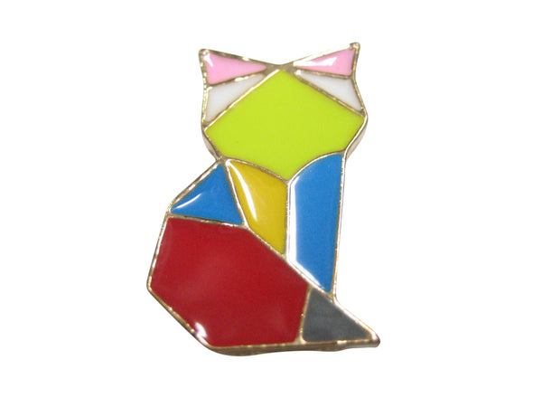Colorful Origami Fox Magnet