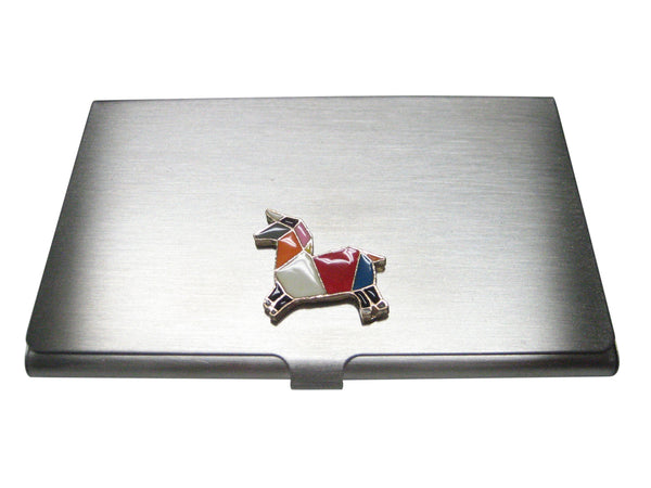 Colorful Origami Horse Business Card Holder
