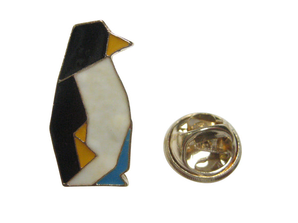 Colorful Origami Penguin Bird Lapel Pin