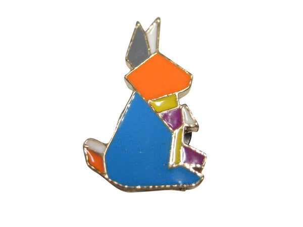 Colorful Origami Rabbit Bunny Magnet