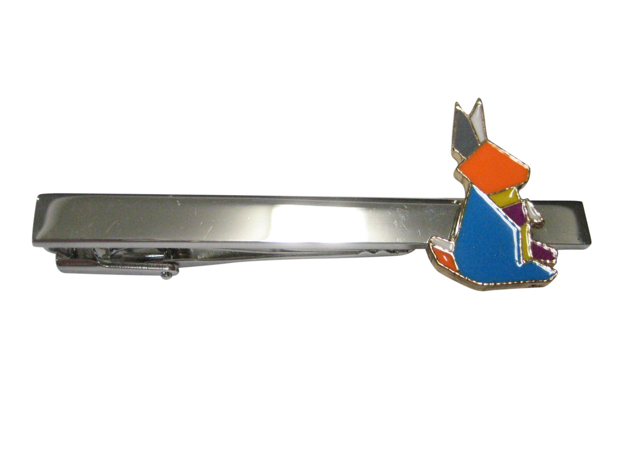 Colorful Origami Rabbit Bunny Tie Clip