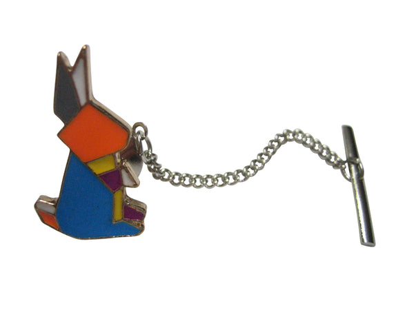 Colorful Origami Rabbit Bunny Tie Tack