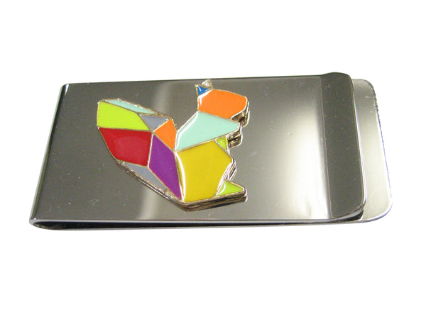 Colorful Origami Squirrel Money Clip