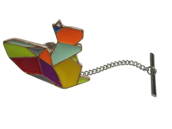 Colorful Origami Squirrel Tie Tack