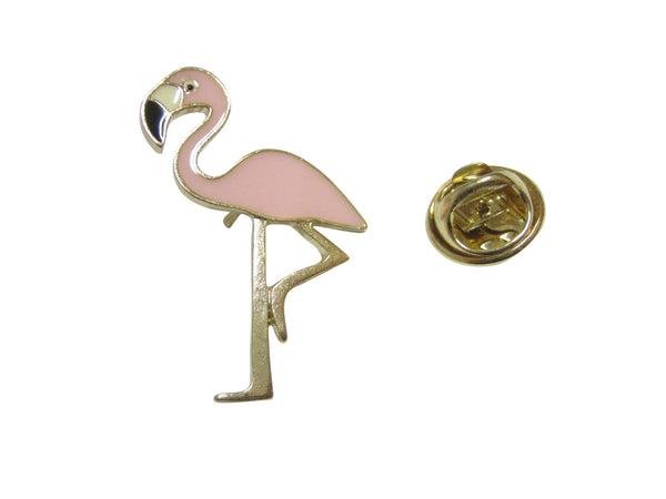 Colorful Pink Flamingo Bird Lapel Pin