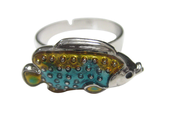 Colorful Tropical Fish Adjustable Size Fashion Ring