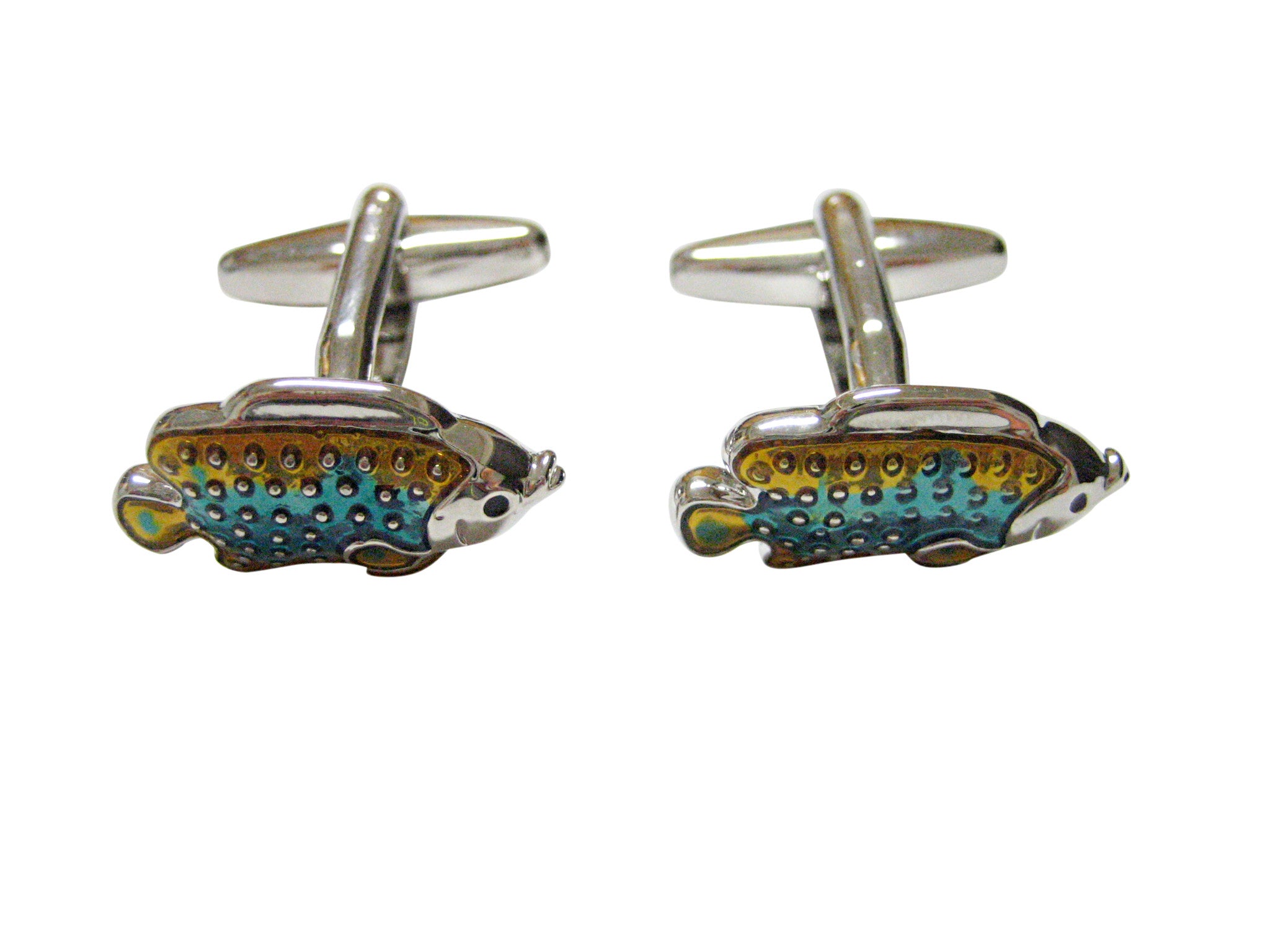 Colorful Tropical Fish Cufflinks