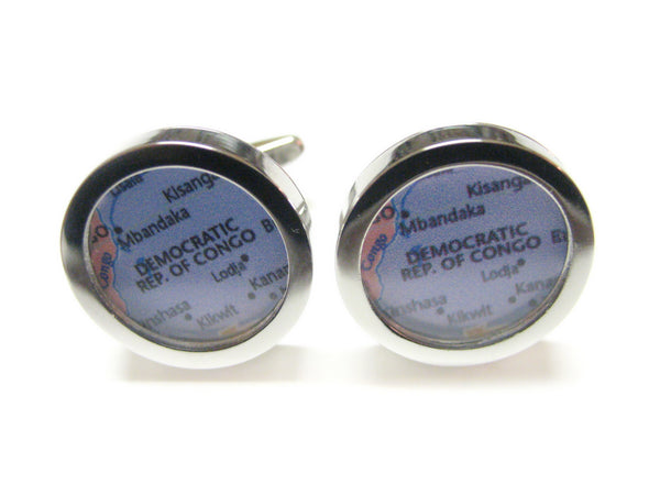 Congo Map Cufflinks