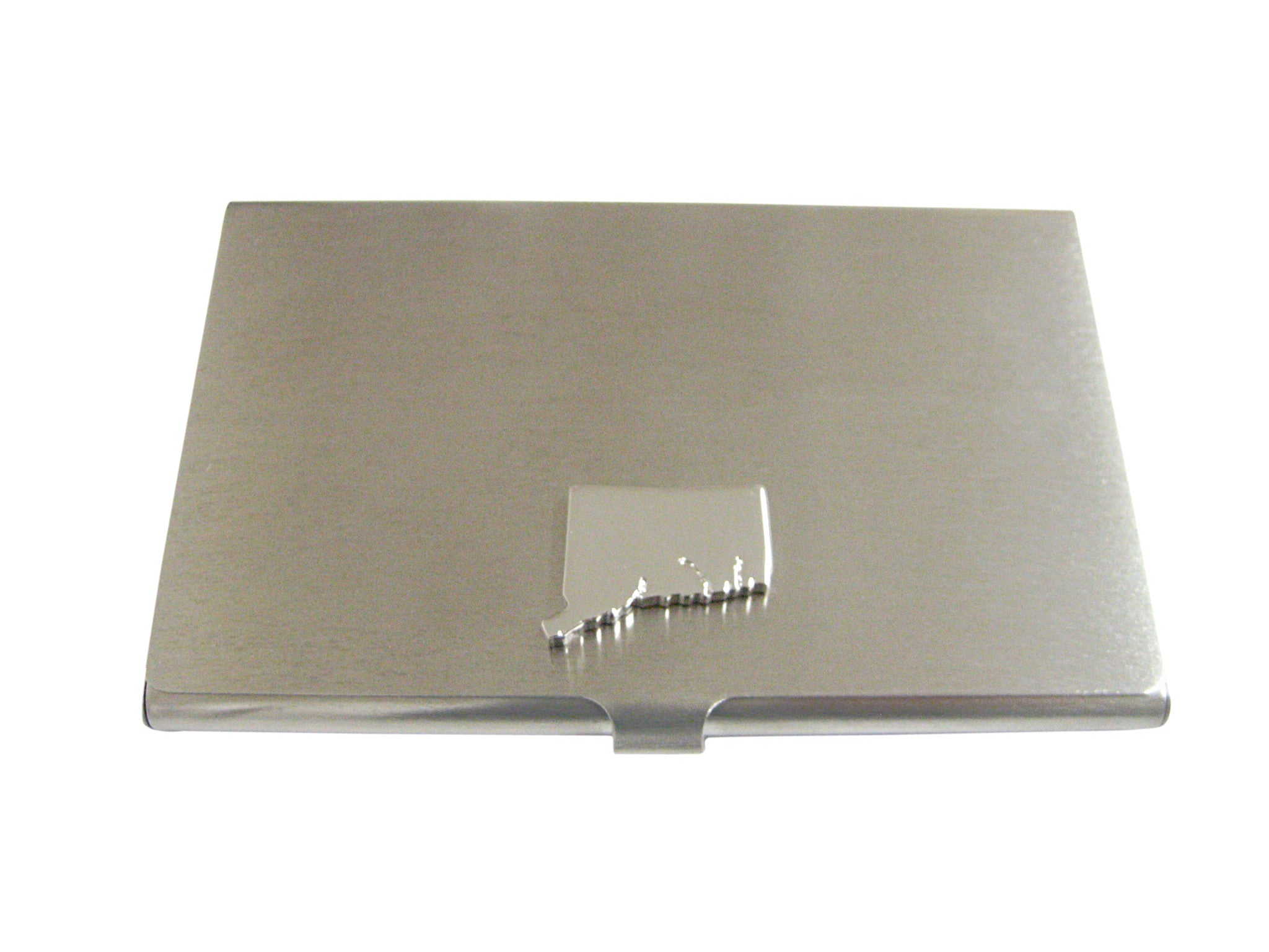 Connecticut State Map Shape Business Card Holder