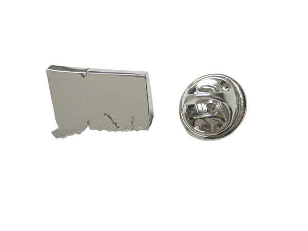 Connecticut State Map Shape Lapel Pin