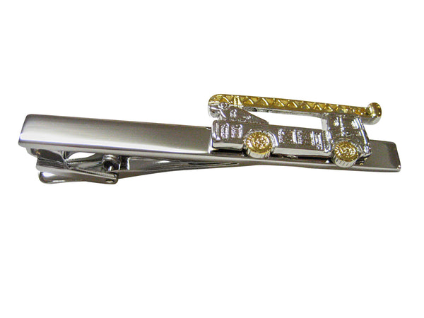 Construction Crane Truck Square Tie Clip