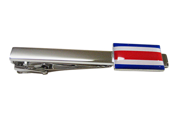 Costa Rica Flag Square Tie Clip