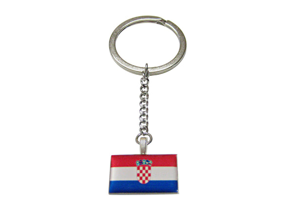 Croatia Flag Pendant Keychain