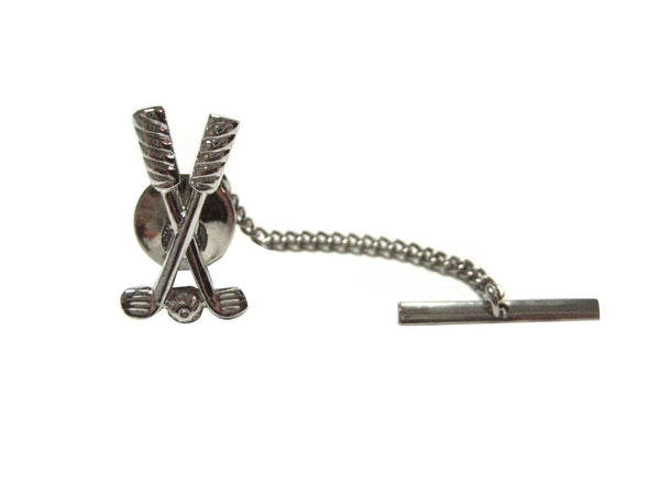 Crossing Golf Clubs Tie Tack