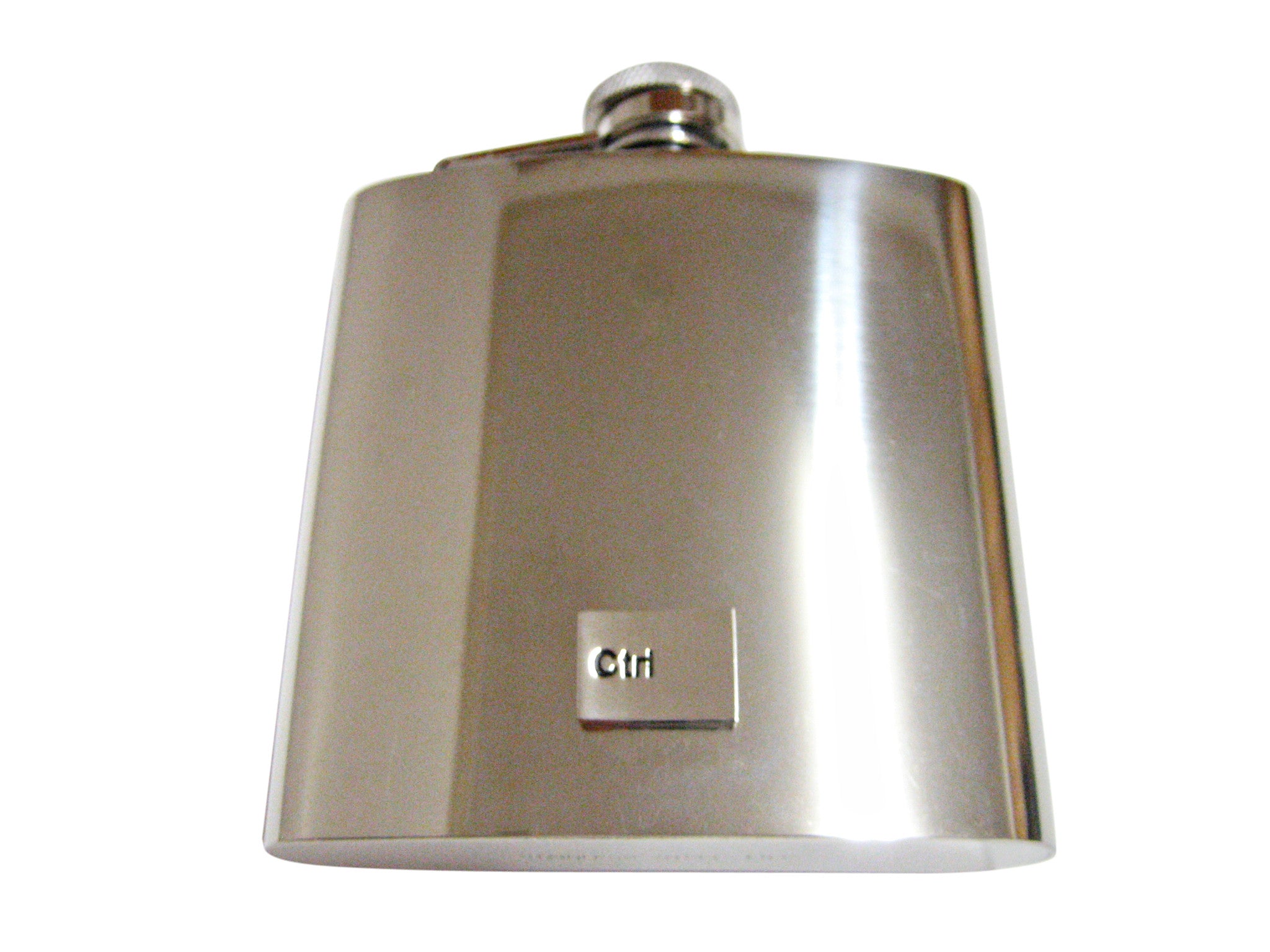 Ctrl Key 6 Oz. Stainless Steel Flask