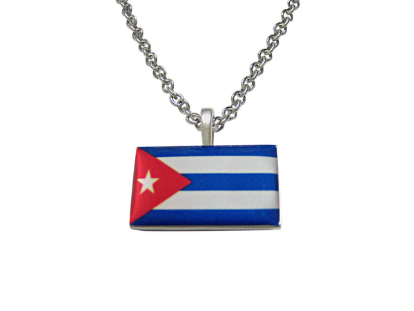 Cuba Flag Pendant Necklace
