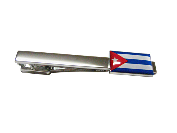 Cuba Flag Square Tie Clip