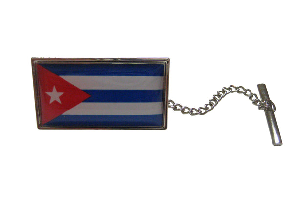 Cuba Flag Design Tie Tack