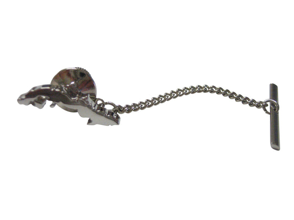 Cuba Map Shape Tie Tack