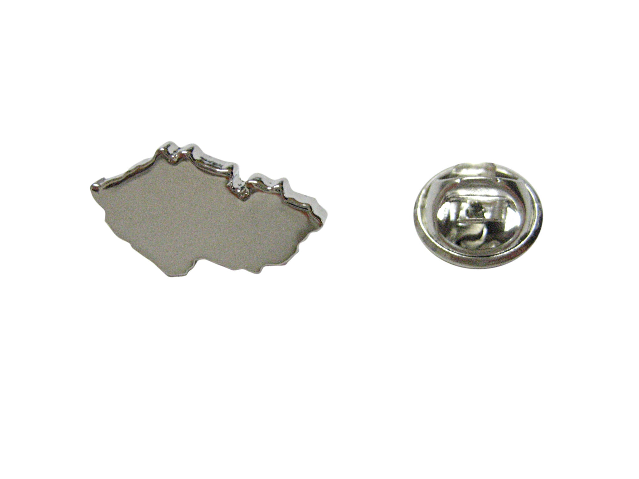 Czech Republic Czechia Map Shape Lapel Pin