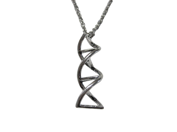 DNA Genetics Double Helix Pendant Necklace