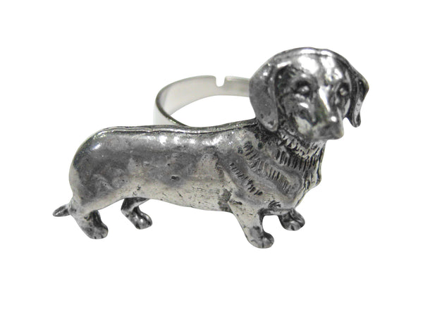 Dachshund Wiener Dog Adjustable Size Fashion Ring