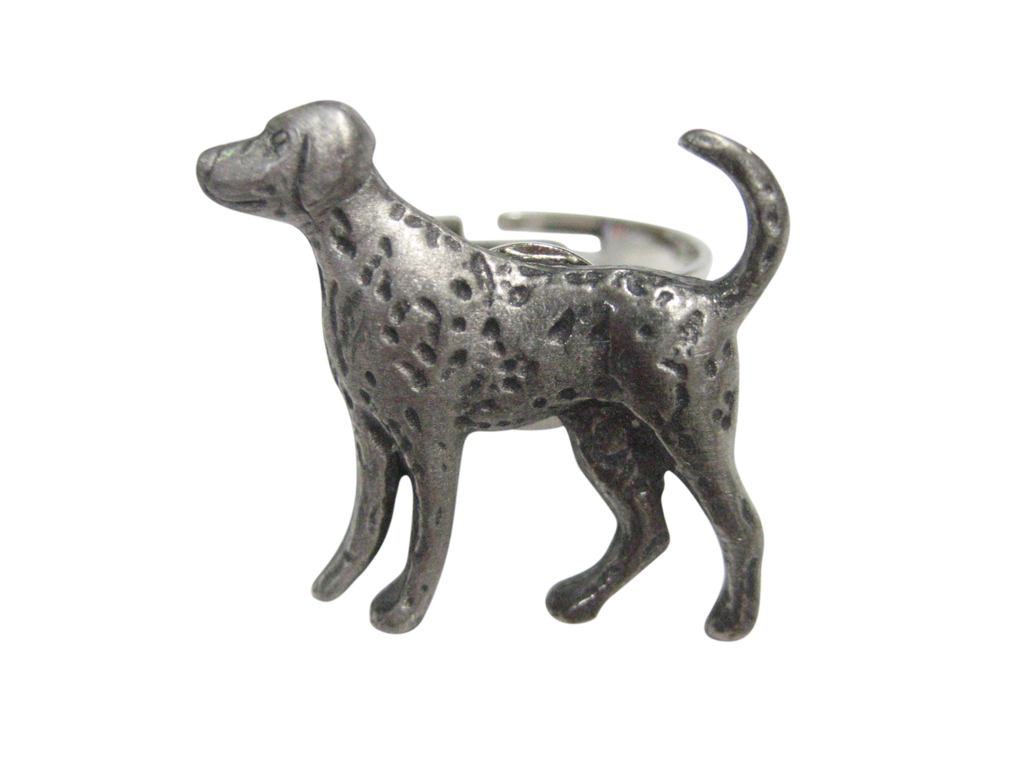 Dalmation Dog Adjustable Size Fashion Ring