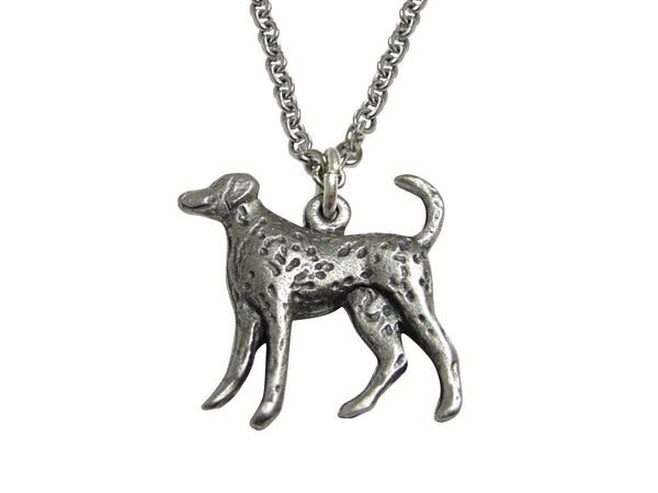 Dalmation Dog Pendant Necklace