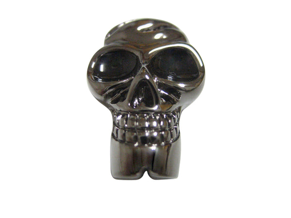 Dark Grey Toned Skull Pendant Magnet