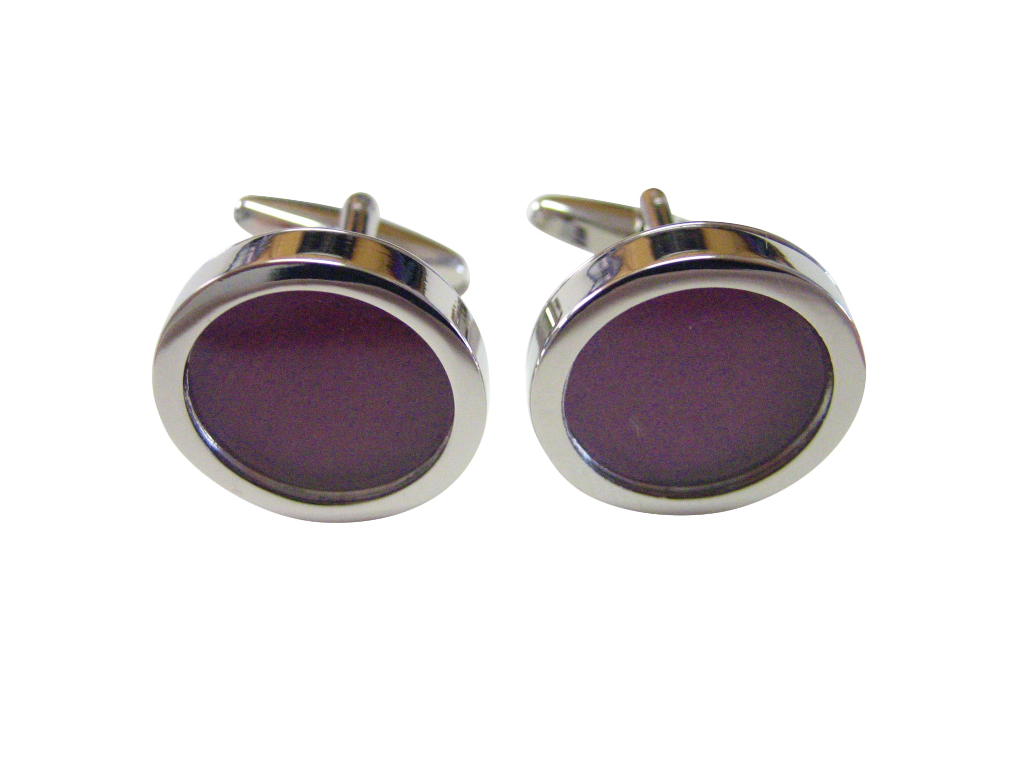 Dark Purple Colored Classic Cufflinks