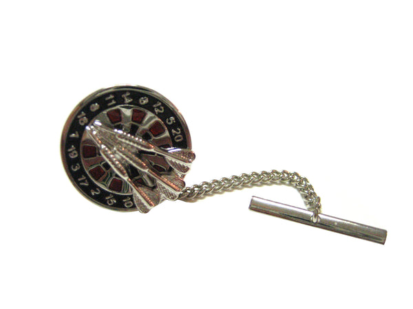 Dart and Dart Board Tie Tack