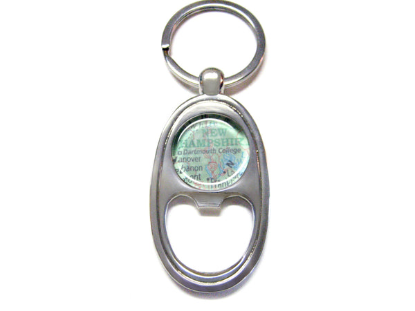 Dartmouth College New Hampshire Map Bottle Opener Key Chain
