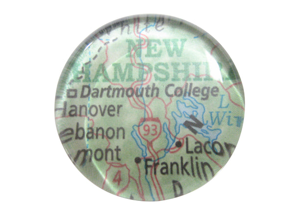 Dartmouth College New Hampshire Map Pendant Magnet