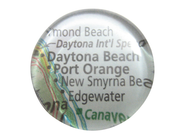 Daytona Beach Florida Map Pendant Magnet