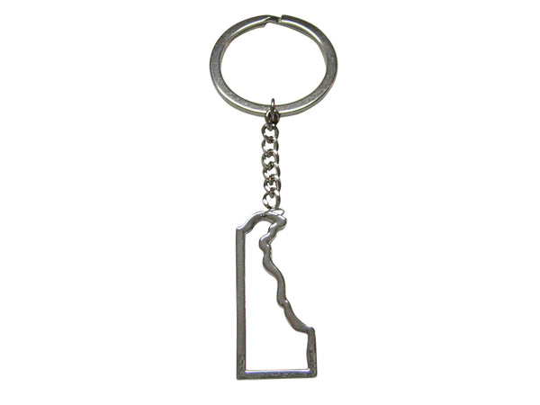 Delaware State Map Outline Keychain